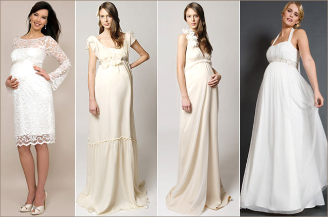 Свадебные платья для беременных 2014 фото2