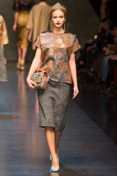 Коллекция одежды Dolce&Gabbana осень-зима 2014-2015 фото4