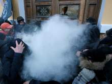 В Киеве в столкновениях со сторонниками Саакашвили пострадали 60 нацгвардейцев