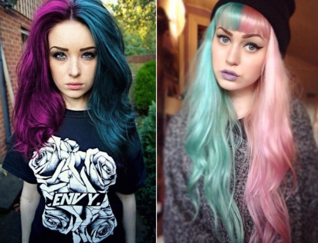 Новые пристрастия модниц: двухцветное окрашивание волос (ФОТО)