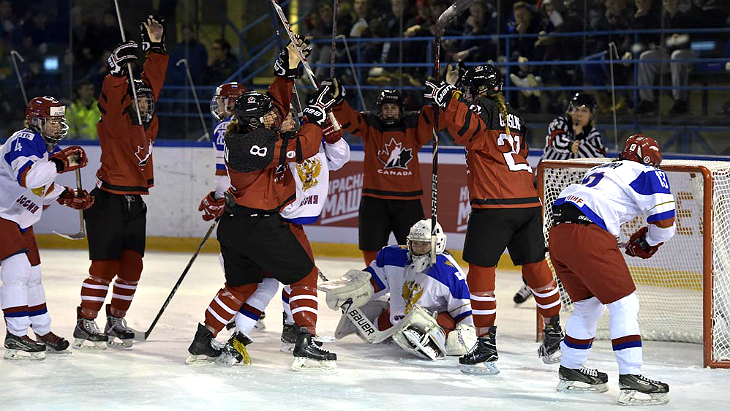 Российские хоккеистки проиграли Канаде в матче за третье место МЧМ