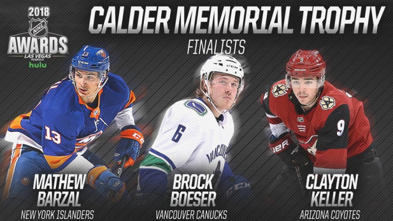 Барзал, Бозер и Келлер — претенденты на приз лучшему новичку НХЛ