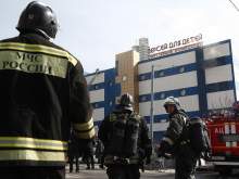 При пожаре в ТЦ "Персей для детей" в Москве погиб человек
