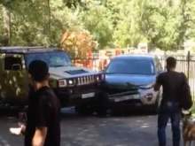 В Петербурге депутат на Hummer специально протаранил иномарку