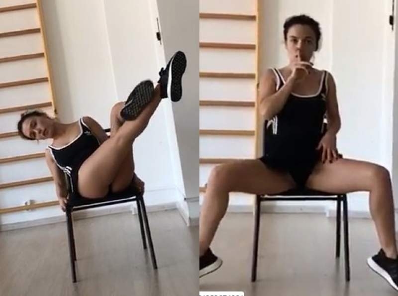 Новости дня: Развратная Серябкина раздвинула ноги, показав "секс" на стуле