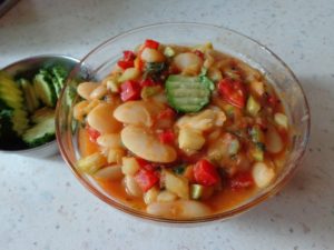 Лимская фасоль с овощами и специями "Indian style"