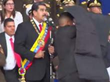 В Сети появилось видео момента покушения на президента Венесуэлы