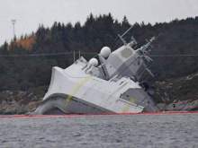 В Сети появилось видео затопленного фрегата НАТО за полмиллиарда долларов