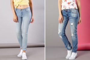 Женские голубые джинсы – классика стиля